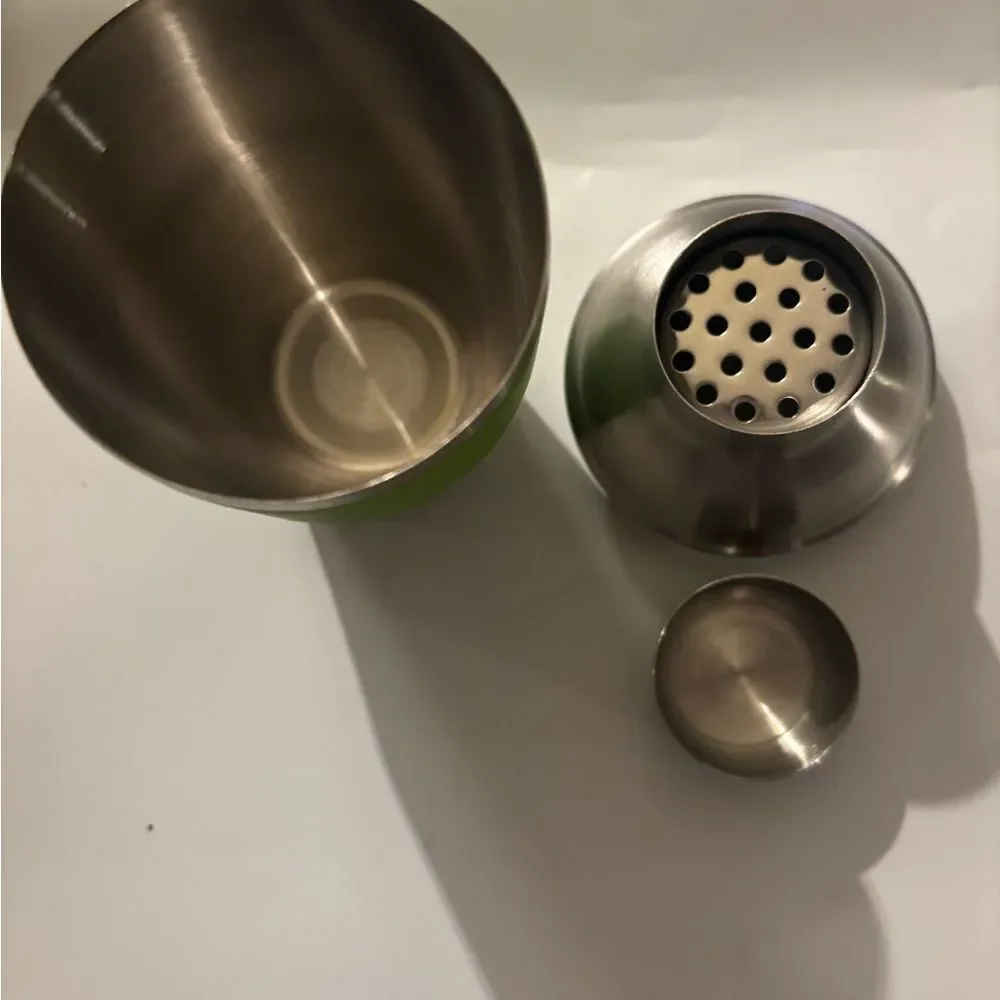 Patron Tequila Individual Cocktail Stainless Steel Shaker  8oz in Soft Lime